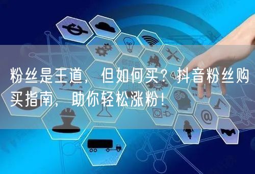 粉丝是王道，但如何买？抖音粉丝购买指南，助你轻松涨粉！