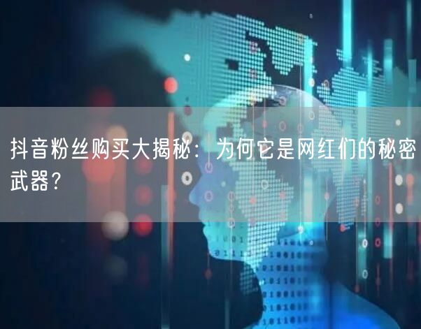 抖音粉丝购买大揭秘：为何它是网红们的秘密武器？