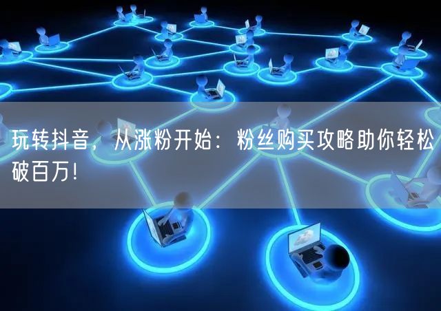 玩转抖音，从涨粉开始：粉丝购买攻略助你轻松破百万！