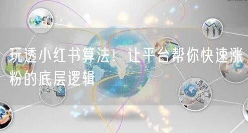 玩透小红书算法！让平台帮你快速涨粉的底层逻辑