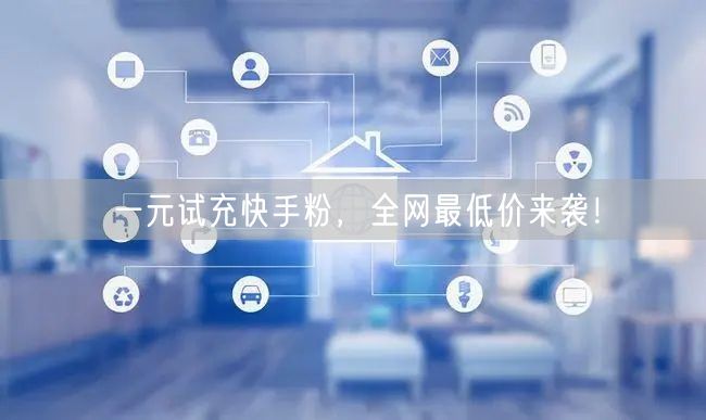 一元试充快手粉，全网最低价来袭！