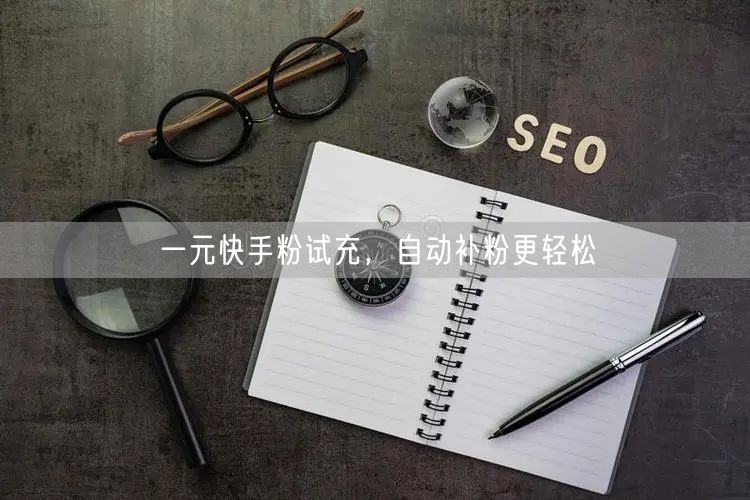 一元快手粉试充，自动补粉更轻松