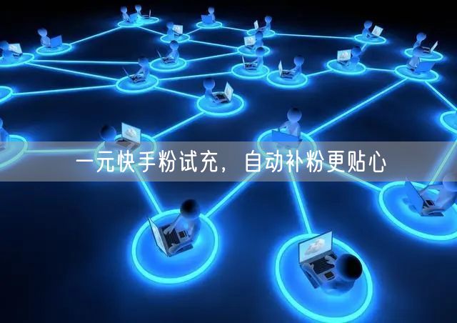 一元快手粉试充，自动补粉更贴心
