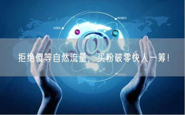 拒绝傻等自然流量，买粉破零快人一筹！
