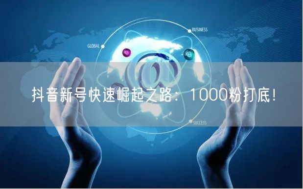 抖音新号快速崛起之路：1000粉打底！