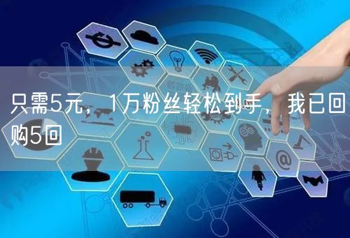 只需5元，1万粉丝轻松到手，我已回购5回
