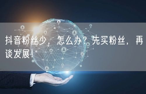 抖音粉丝少，怎么办？先买粉丝，再谈发展！