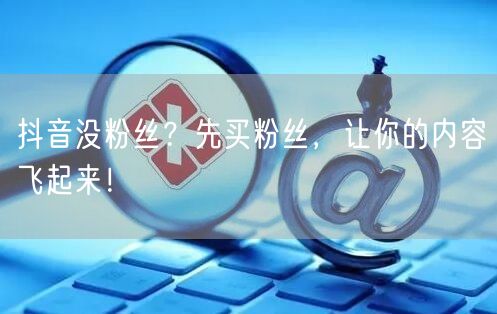 抖音没粉丝？先买粉丝，让你的内容飞起来！