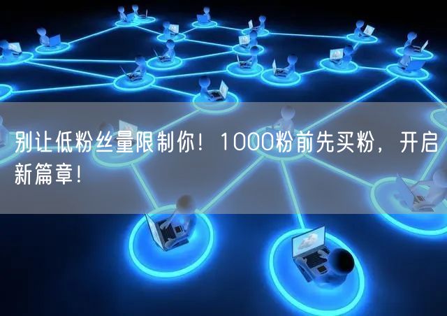 别让低粉丝量限制你！1000粉前先买粉，开启新篇章！