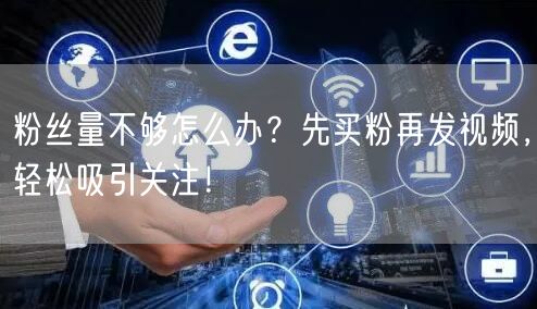 粉丝量不够怎么办？先买粉再发视频，轻松吸引关注！