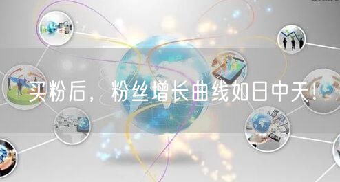 买粉后，粉丝增长曲线如日中天！