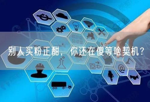 别人买粉正酣，你还在傻等啥契机？
