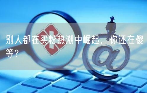 别人都在买粉热潮中崛起，你还在傻等？