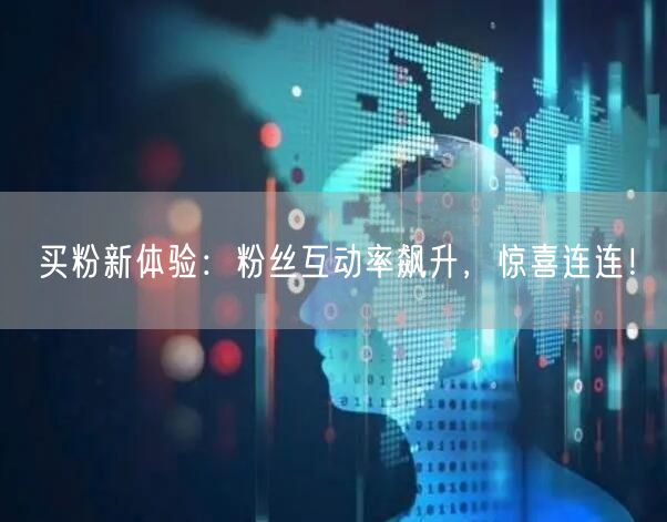 买粉新体验：粉丝互动率飙升，惊喜连连！