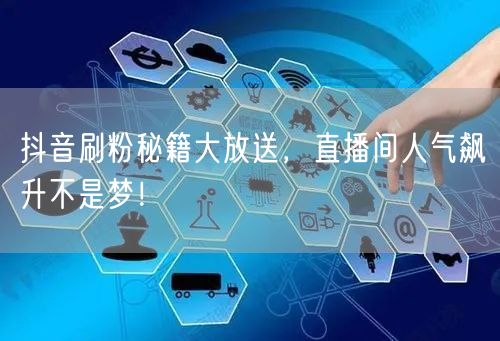 抖音刷粉秘籍大放送，直播间人气飙升不是梦！