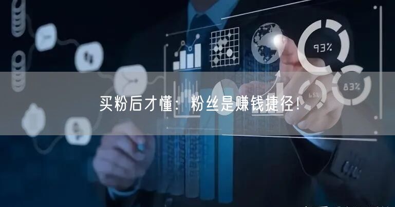 买粉后才懂：粉丝是赚钱捷径！
