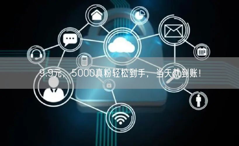 9.9元，5000真粉轻松到手，当天就到账！