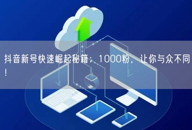 抖音新号快速崛起秘籍：1000粉，让你与众不同！