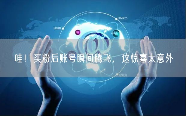 哇！买粉后账号瞬间腾飞，这惊喜太意外