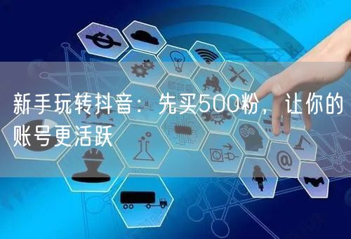 新手玩转抖音：先买500粉，让你的账号更活跃