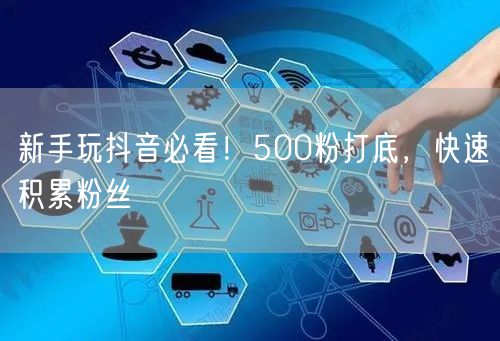 新手玩抖音必看！500粉打底，快速积累粉丝