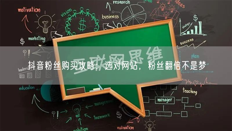抖音粉丝购买攻略：选对网站，粉丝翻倍不是梦